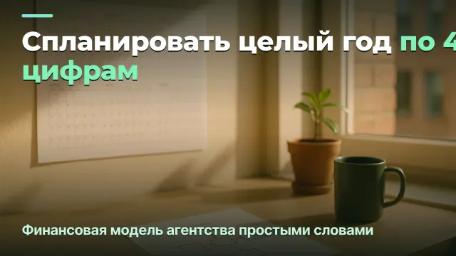 Финансовая модель агентства на год: как спланировать доход и команду