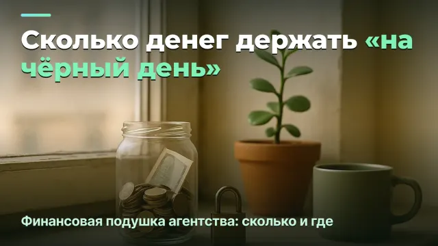 Финансовая подушка агентства: сколько держать и где