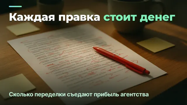 Сколько стоят правки: цена переделок в агентстве