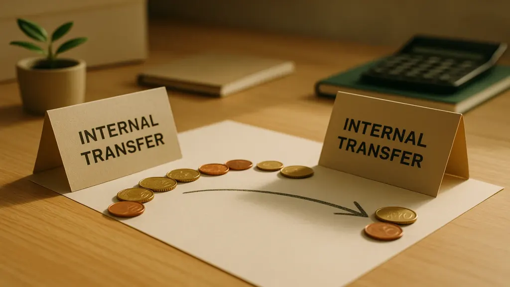 Transfers between your own entities are internal, not income