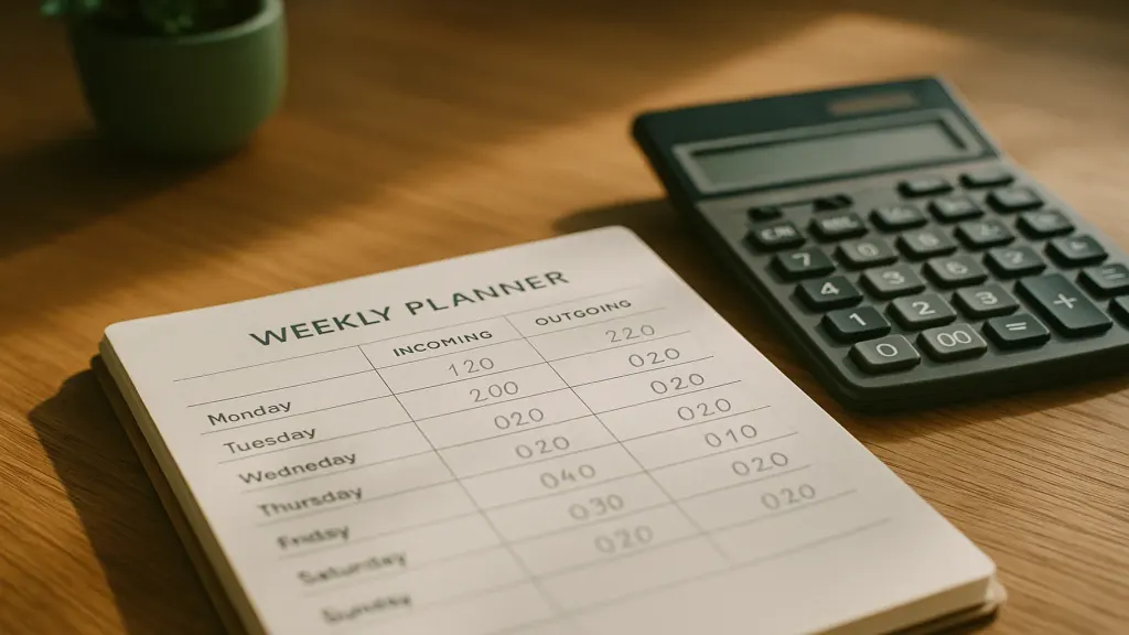 A payment calendar lines up money in against money out, by date
