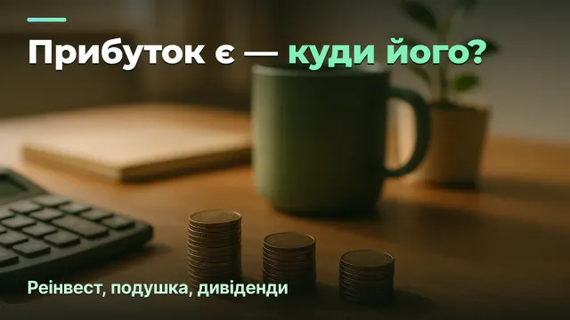 Як розподіляти прибуток агенції: реінвест, подушка, дивіденди