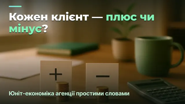 Юніт-економіка агенції простими словами