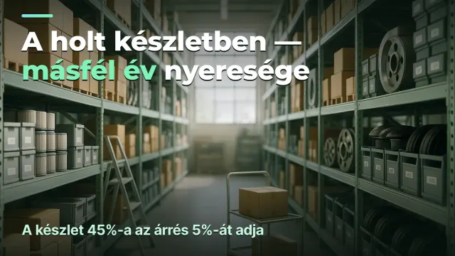 Készletforgás: miért van nyereség, de nincs pénz