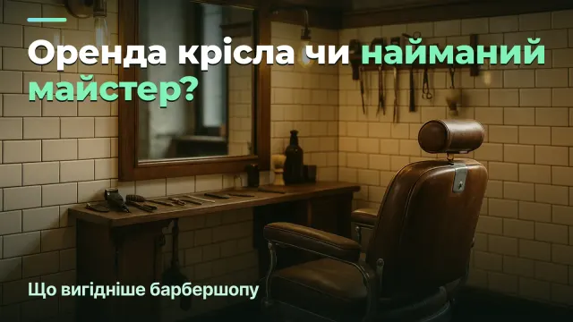 Оренда крісла чи найманий майстер: що вигідніше барбершопу