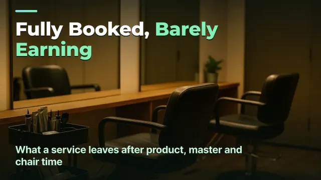 Salon Pricing: What Each Service Actually Earns