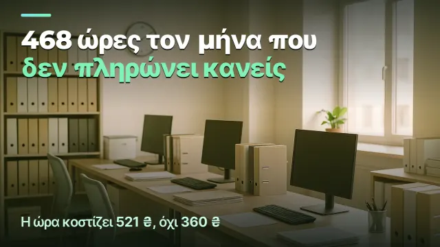 Λογιστικό γραφείο: 468 ώρες που δεν πληρώνει κανείς