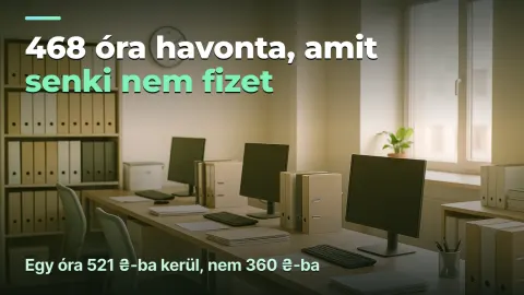 Könyvelőiroda: 468 óra, amit senki nem fizet