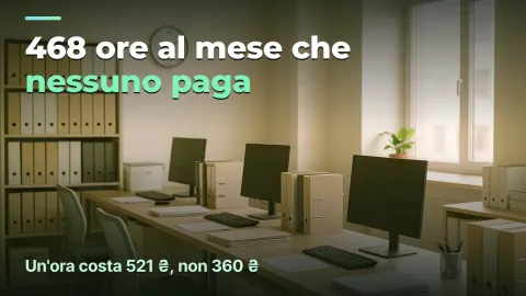 Studio contabile: 468 ore che nessuno paga