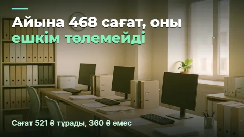 Бухаутсорсинг: ешкім төлемейтін 468 сағат