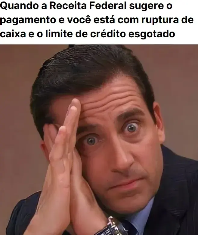 Quando o serviço fiscal sugere o pagamento, mas você tem um déficit de caixa e um limite de crédito