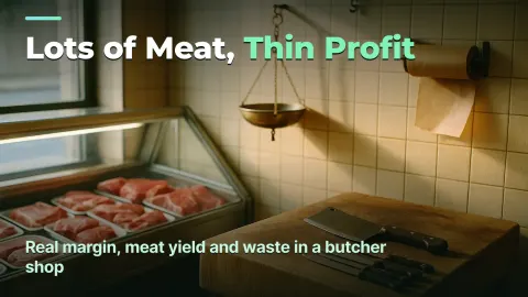 Boucherie : marge réelle sur la viande, rendement et pertes