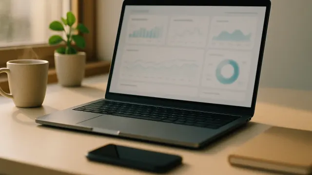 Cash flow dashboard: see your balances across 5 accounts at a glance — how much you have right now and what to expect a month from now