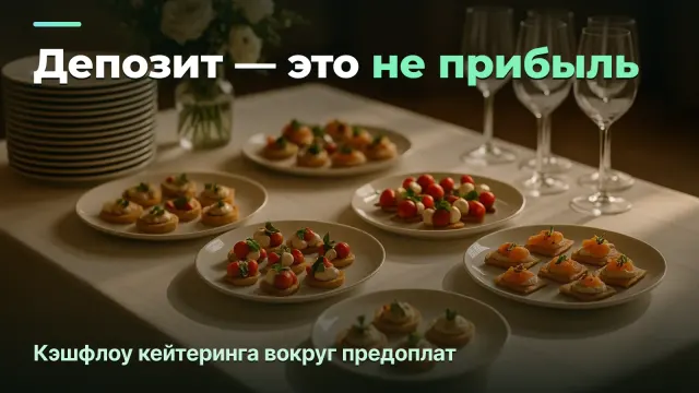 Депозит — это не прибыль: как управлять кэшфлоу кейтеринга вокруг предоплат