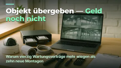 Videoüberwachung: Das Objekt ist übergeben, das Geld bringt der Vertrag