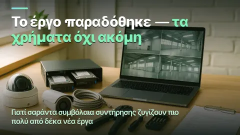 Βιντεοεπιτήρηση: το έργο παραδόθηκε, τα χρήματα τα φέρνει το συμβόλαιο