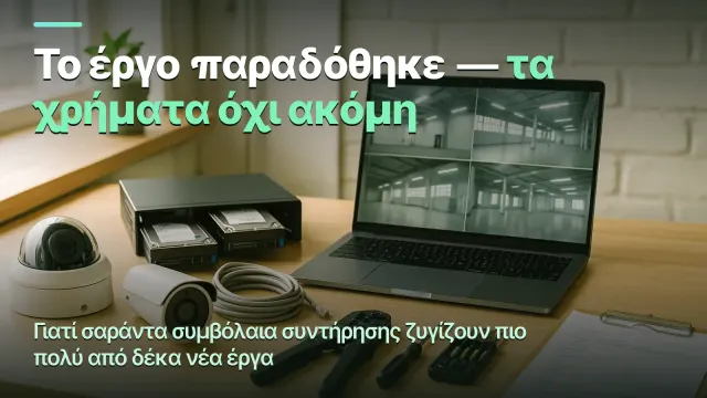 Βιντεοεπιτήρηση: το έργο παραδόθηκε, τα χρήματα τα φέρνει το συμβόλαιο