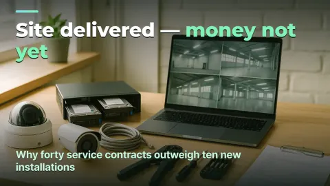 CCTV installation: the site is delivered, but the contract brings the money