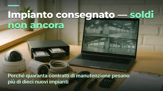 Videosorveglianza: l'impianto è consegnato, ma i soldi li porta il contratto