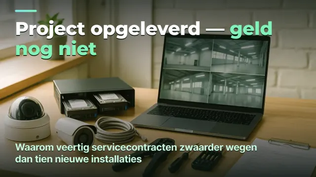 Camerabeveiliging: het project is opgeleverd, maar het contract brengt het geld