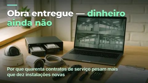 Videomonitoramento: a obra foi entregue, mas quem traz dinheiro é o contrato