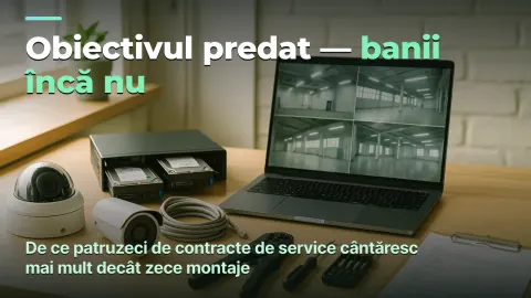 Supraveghere video: obiectivul e predat, dar banii îi aduce contractul