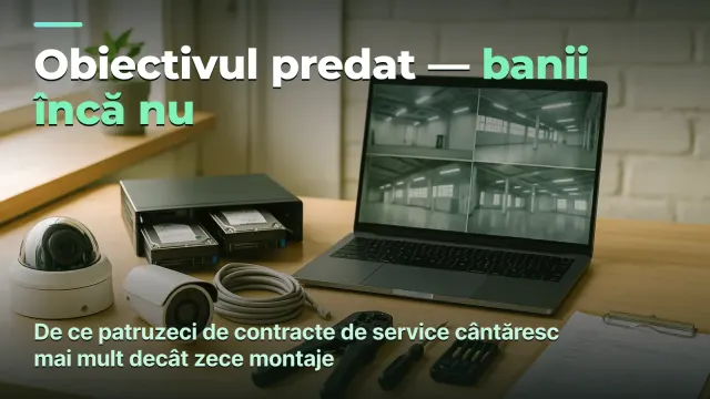Supraveghere video: obiectivul e predat, dar banii îi aduce contractul