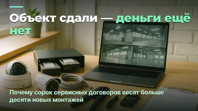 Видеонаблюдение: объект сдали, а деньги приносит договор