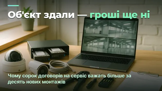 Відеоспостереження: об'єкт здали, а гроші приносить договір