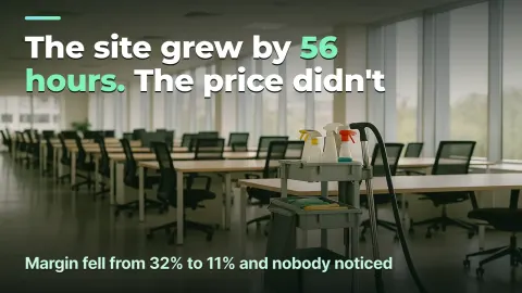 Cost per labour hour in cleaning: where the margin goes