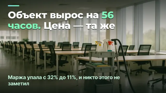 Себестоимость человеко-часа в клининге: куда уходит маржа