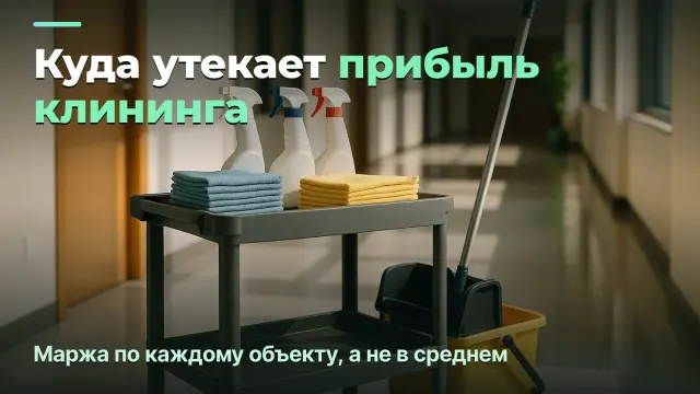 Клининговая компания: маржа по объекту и куда утекает прибыль