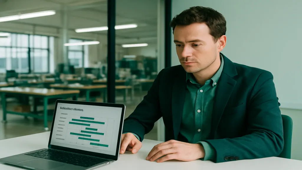 A founder reviewing the payment schedule against contract dates
