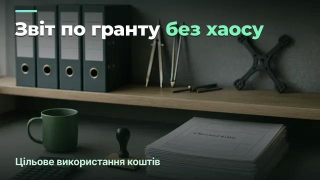 Звіт по гранту без хаосу: цільове використання коштів у defence tech
