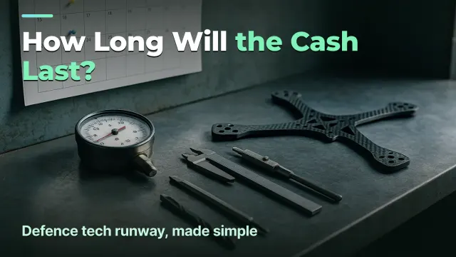 How many months will the company survive: counting runway between tranches in defence tech