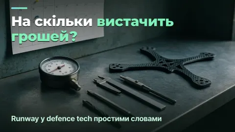 Скільки місяців протримається компанія: рахуємо runway між траншами в defence tech