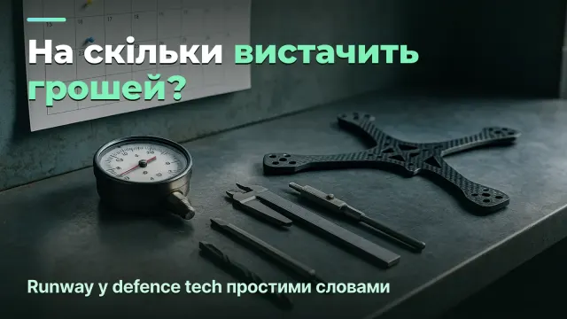 Скільки місяців протримається компанія: рахуємо runway між траншами в defence tech