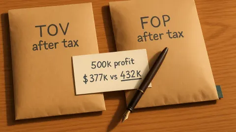 Dividends from a TOV vs Draws from a FOP: The Real Cost of Getting Your Own Money Out