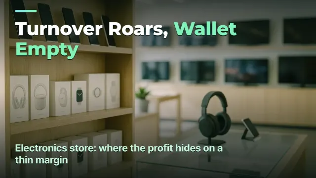 Electronics Store: Huge Turnover, Tiny Profit — Where the Money Really Goes