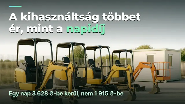 Gépbérbeadás: a kihasználtság többet ér, mint a napidíj