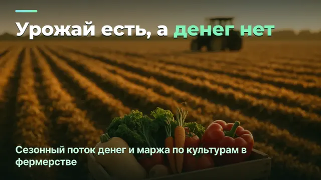 Урожай хороший, а свободных денег нет: сезонный поток денег и маржа по культурам