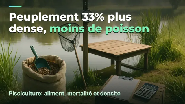 Pisciculture : plus dense, moins de poisson