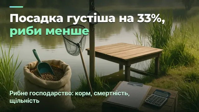 Рибне господарство: густіше посадив — менше риби