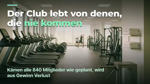 Fitnessclub: warum das Geld auf dem Konto eine Schuld ist, kein Gewinn