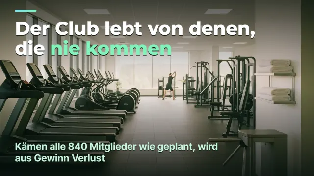 Fitnessclub: warum das Geld auf dem Konto eine Schuld ist, kein Gewinn