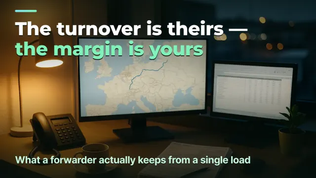 Freight forwarding: profit per load, not the turnover passing through