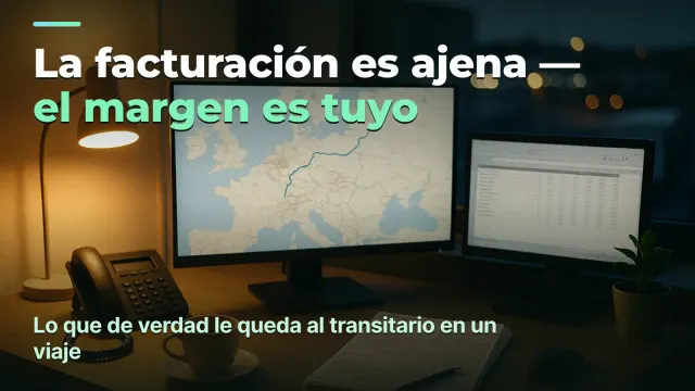 Tránsito de mercancías: beneficio por viaje, no la facturación que pasa por tu cuenta