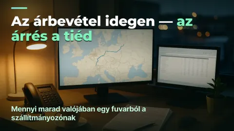 Szállítmányozás: nyereség fuvaronként, nem az átfolyó árbevétel