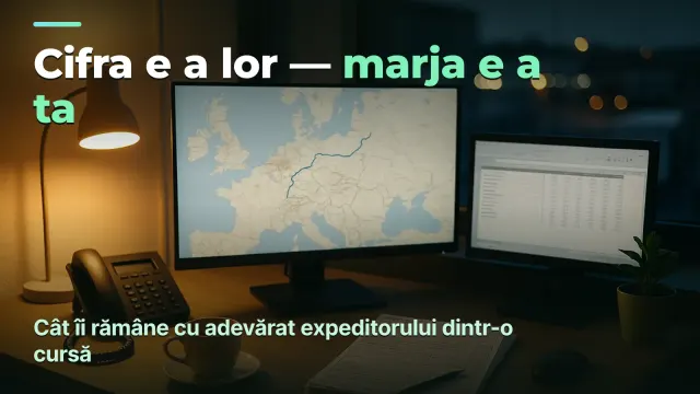 Expediții: profit pe cursă, nu cifra de afaceri care doar trece