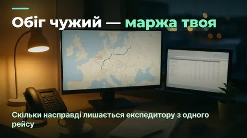 Експедиція вантажів: прибуток із рейсу, а не обіг через рахунок